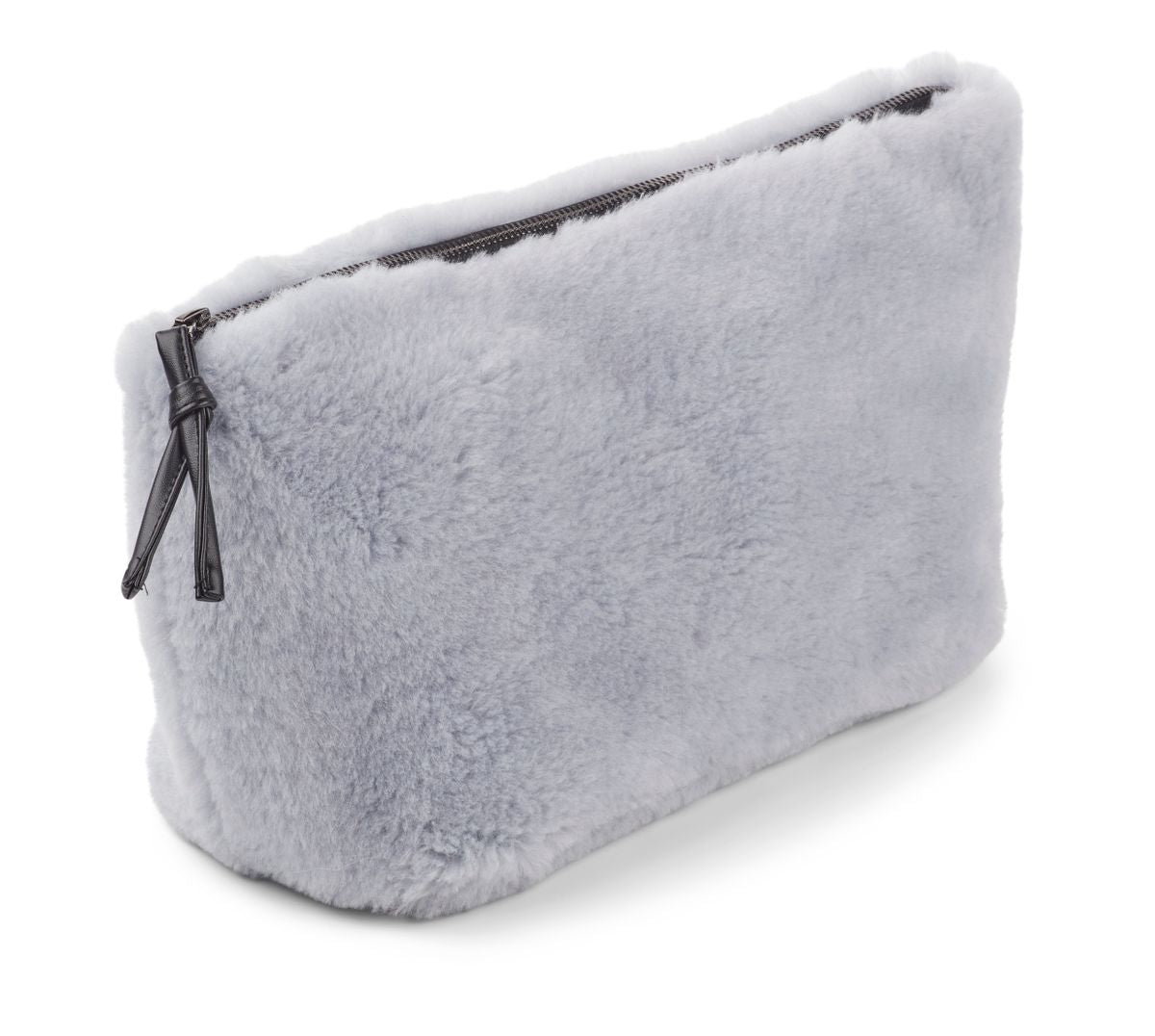 Maxi Havana Clutch | Lammwolle Eisblau