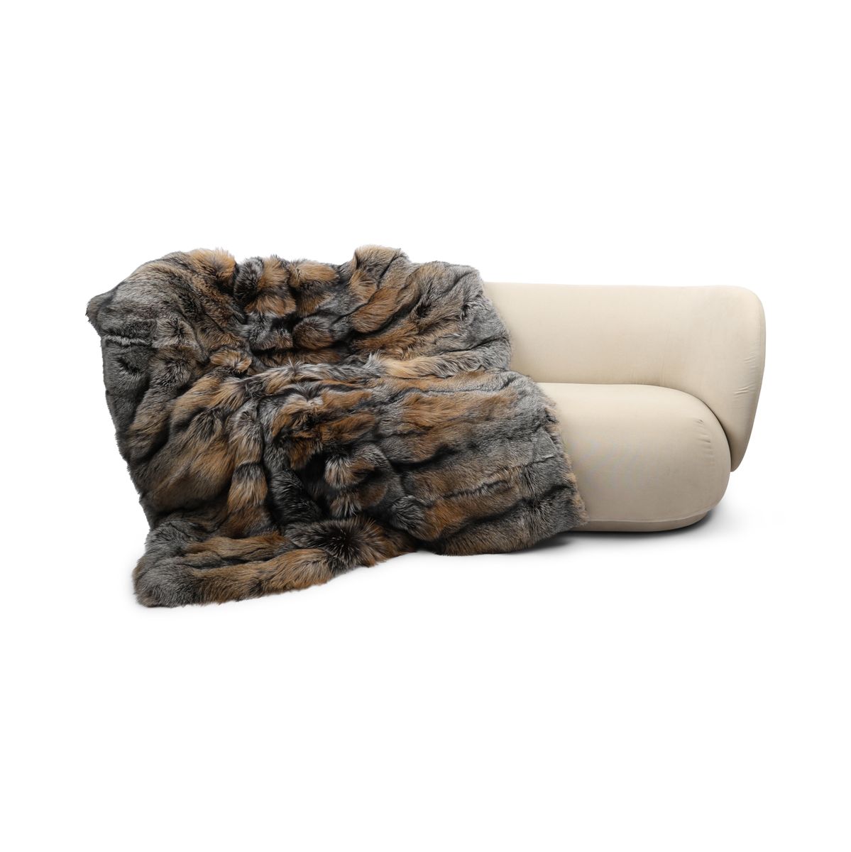 Premium Fuchsdecke | Norwegen | Kaschmirrückseite | Gold Cross Fox | 180x150 cm