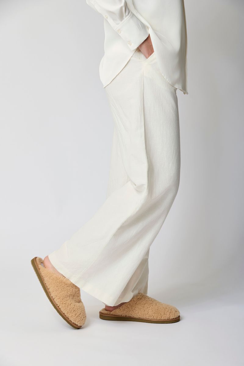 Unisex Curly Slippers | Lammfell Honig