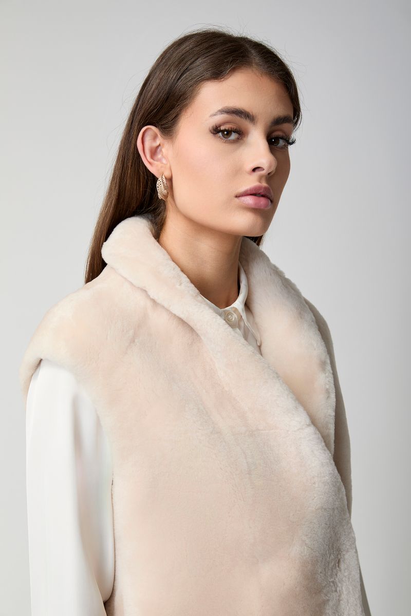 Lorena Weste | Shearling Beige
