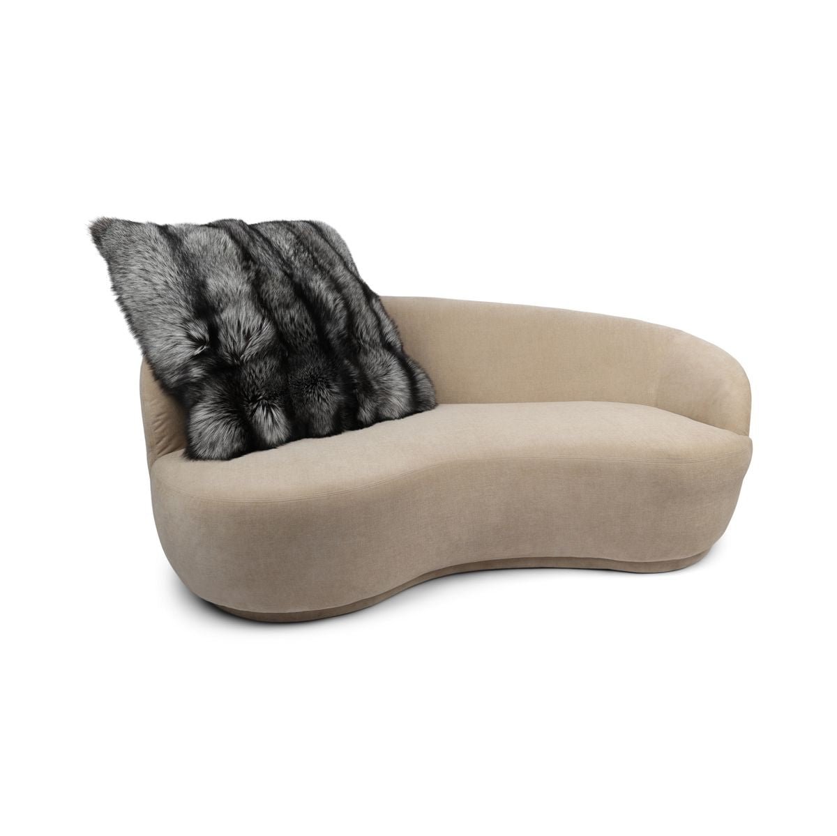 Premium Fuchskissen | Norwegen | Kaschmirrückseite | Silver Fox | 80x80 cm