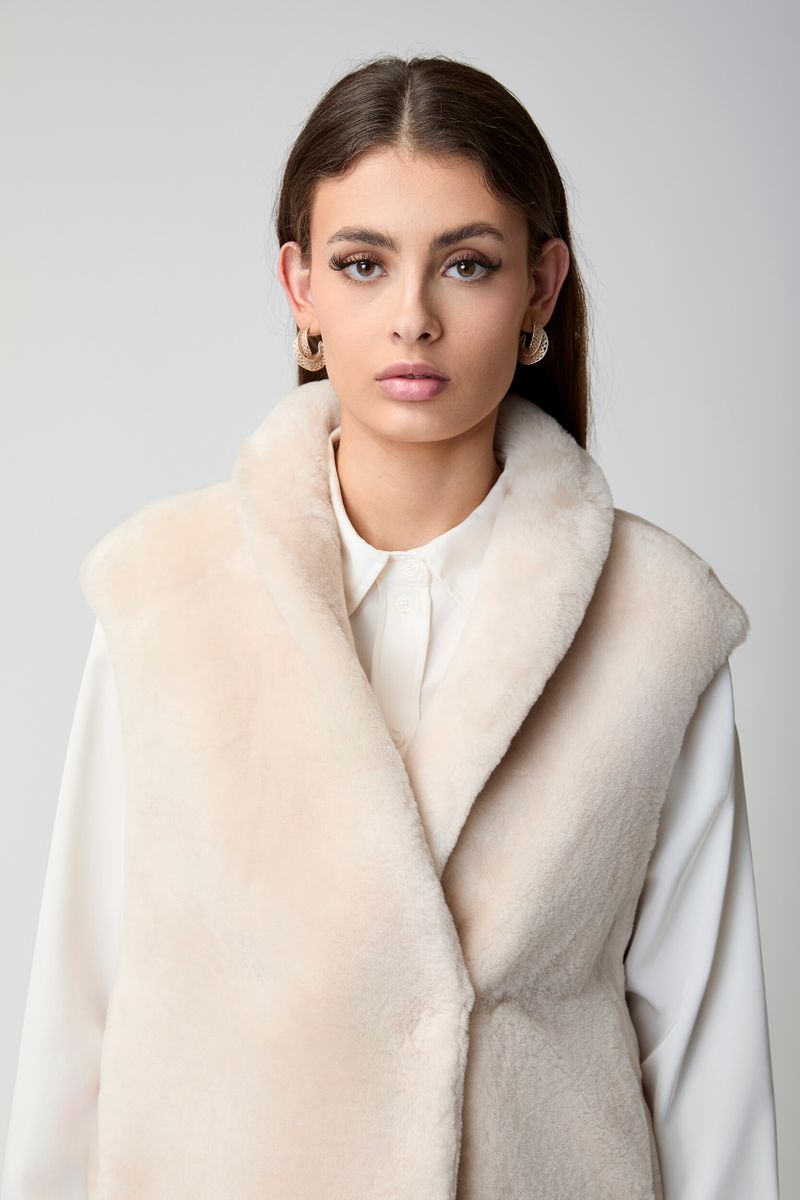 Lorena Weste | Shearling Beige