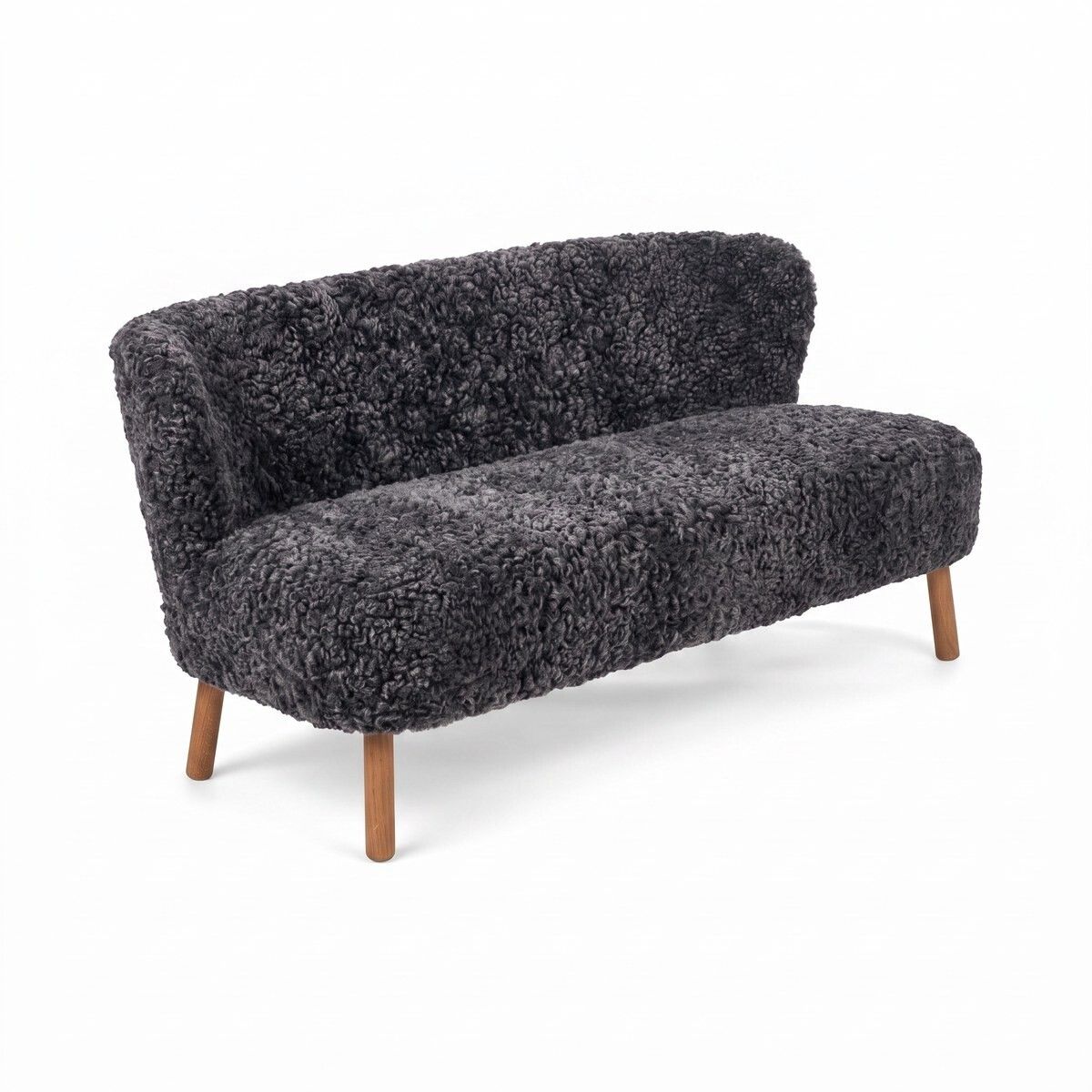 Emanuel 2-Sitzer Sofa | Zweisitzer | Design Möbel Anthrazit