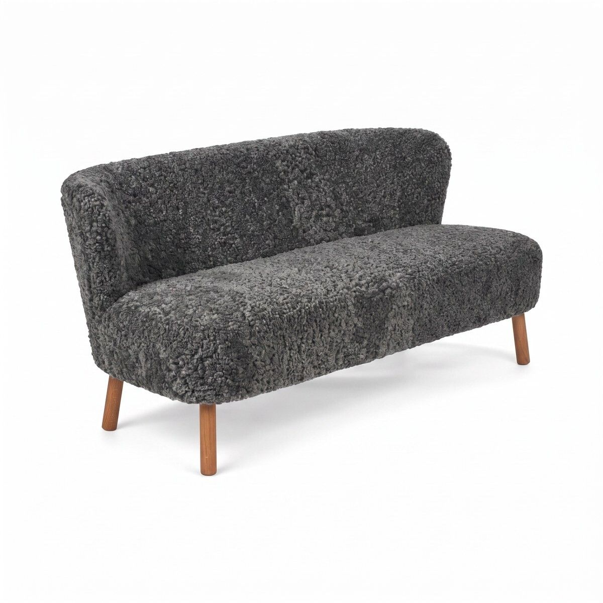 Emanuel 2-Sitzer Sofa | Zweisitzer | Design Möbel Grafit