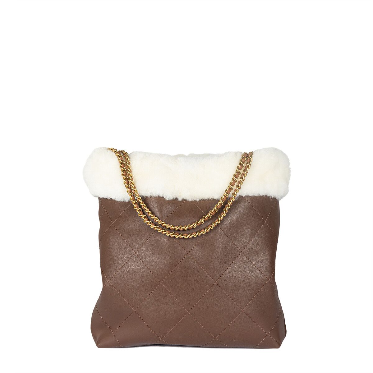 Aniek Handtasche | Doubleface Schokolade
