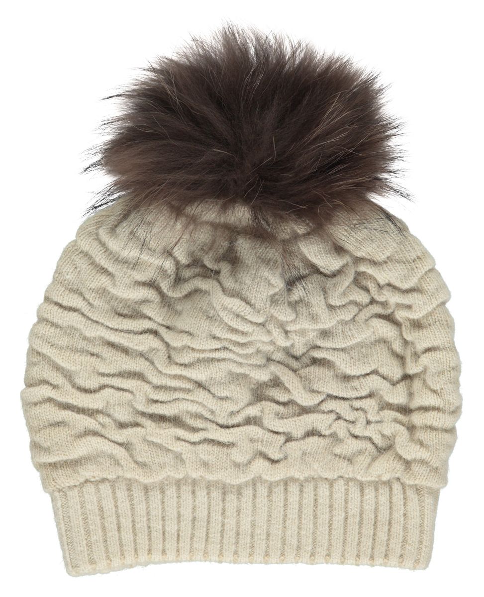 Sidse Beanie | Wolle, Waschbär Beige/Mocca