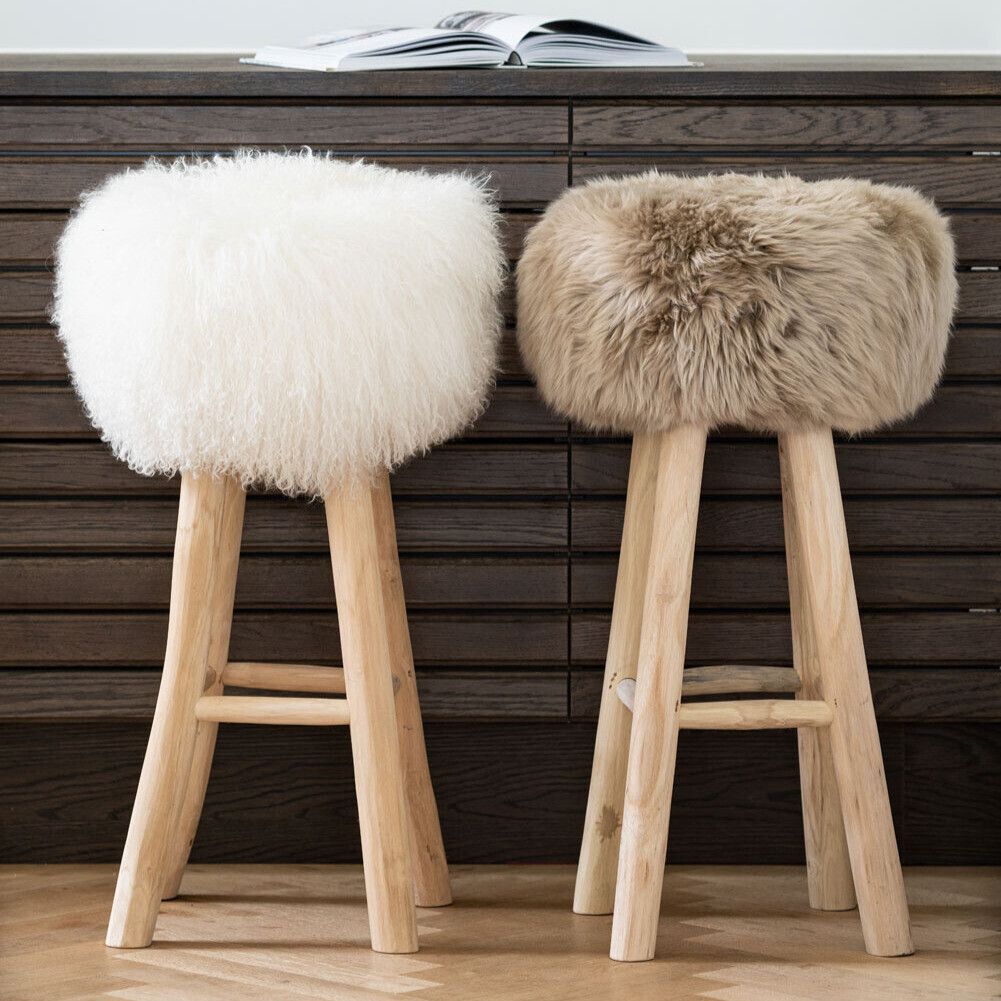 Barhocker | Teak Holz Natürlich