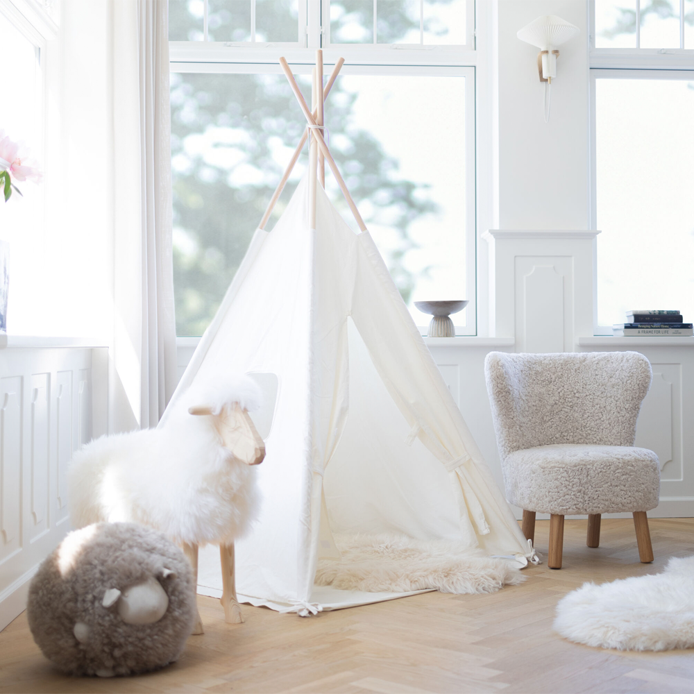 Emma Mini Loungesessel | Kurzhaar | Design Möbel Anthrazit