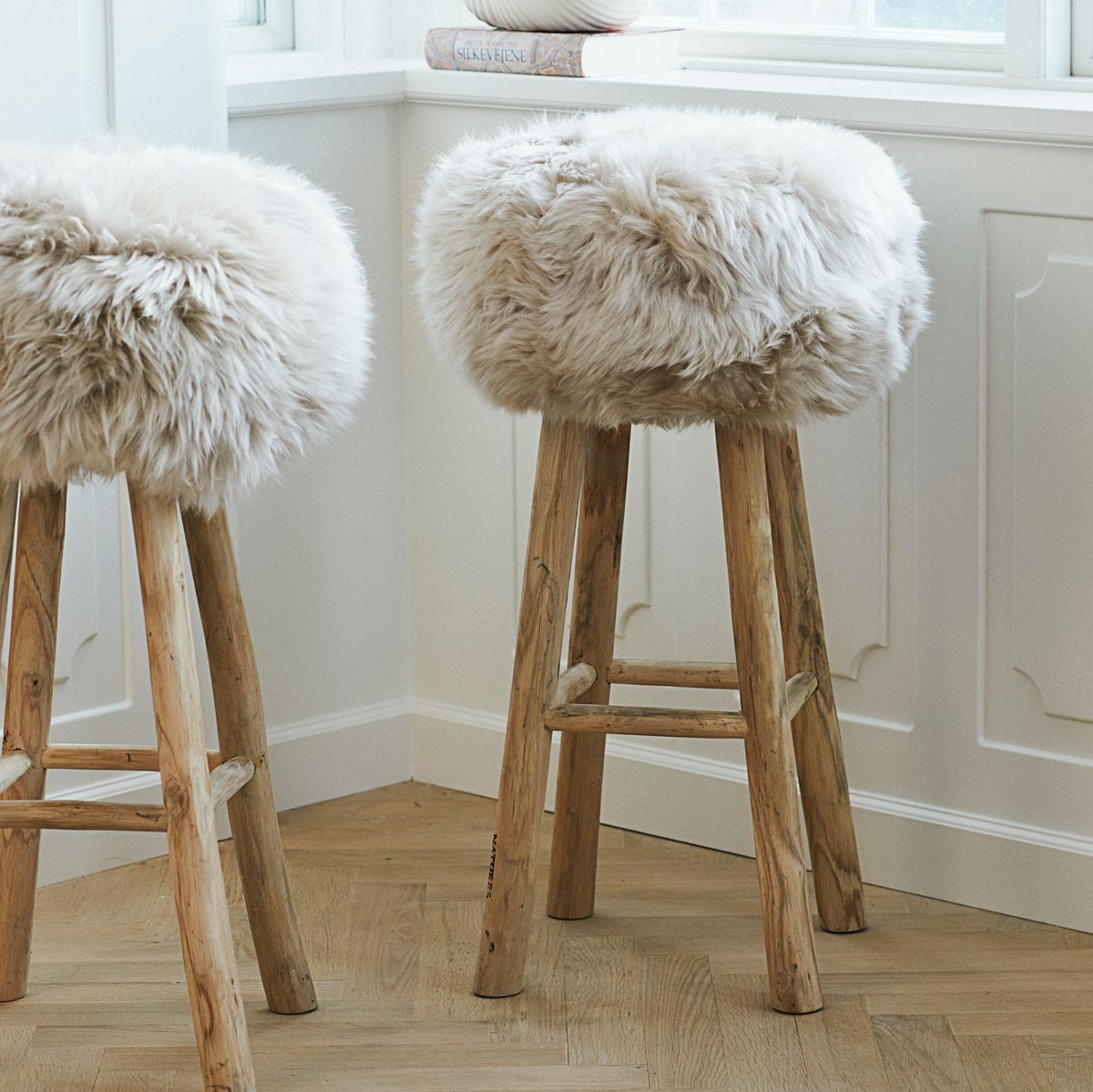 Barhocker | Teak Holz Natürlich