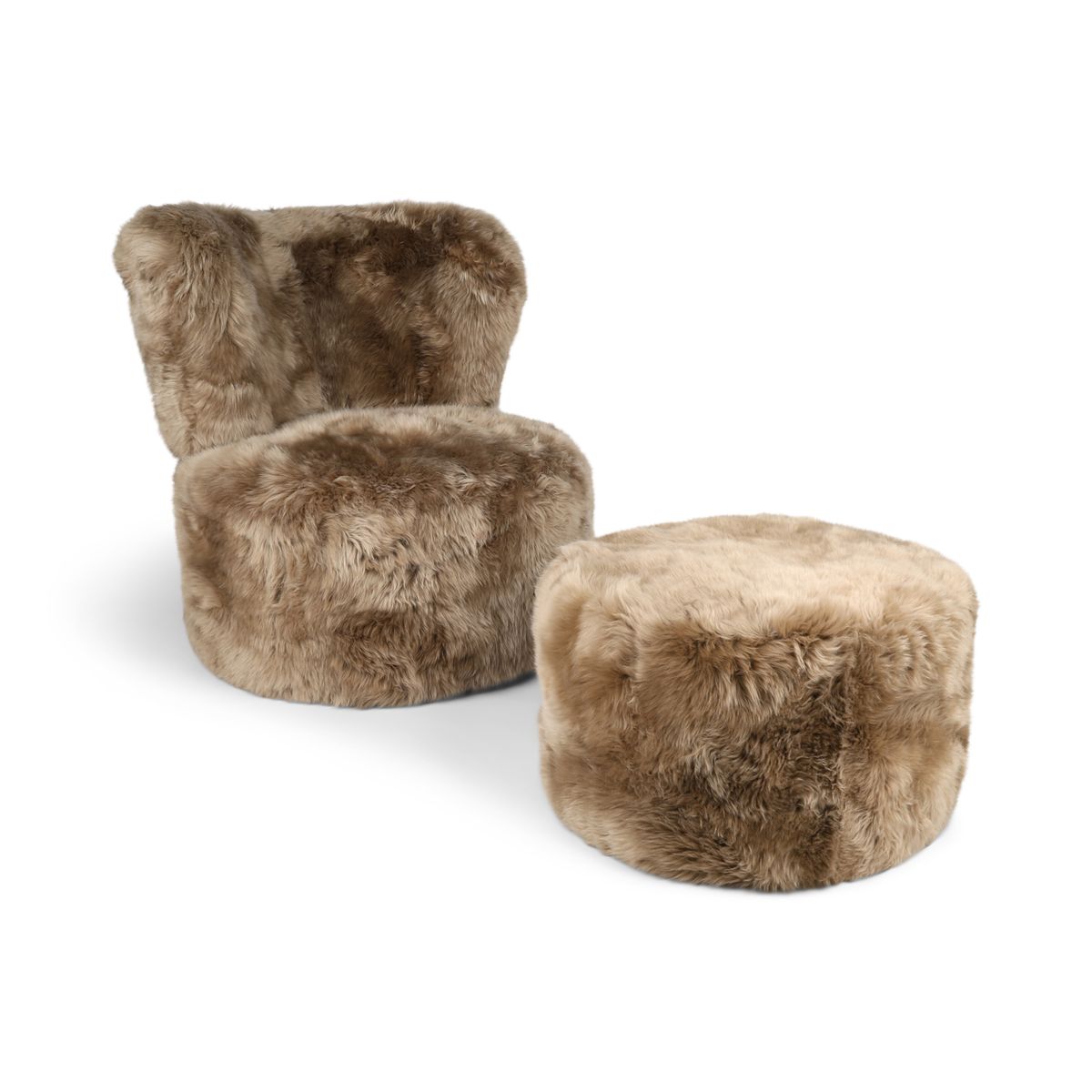 Runder Skandi Hocker