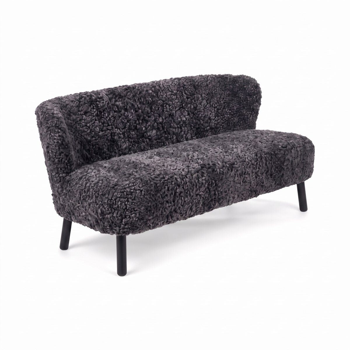 Emanuel 2-Sitzer Sofa | Zweisitzer | Design Möbel Anthrazit